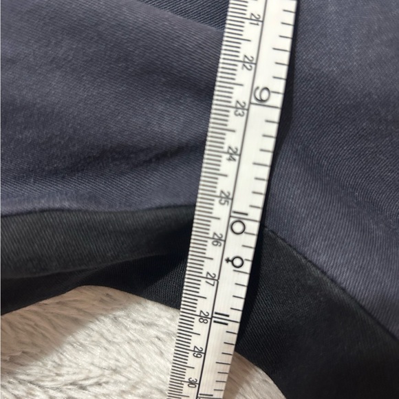 Isabel Marant Blocked Navy And Black Crop Straight Cotton Chic Trousers Size 42 - Picture 9 of 12